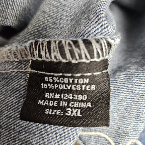 TOUCH ME Bedazzled & DISTRESSED Denim Jacket - Picture 7 of 7